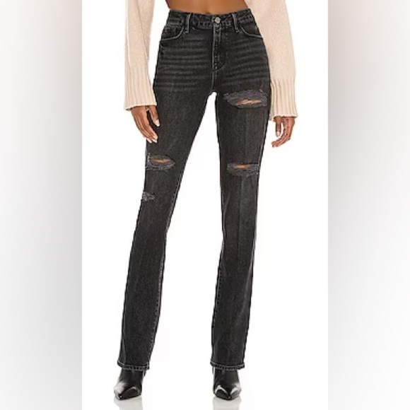FRAME Le Mini Boot Distressed Jeans - Picture 1 of 6
